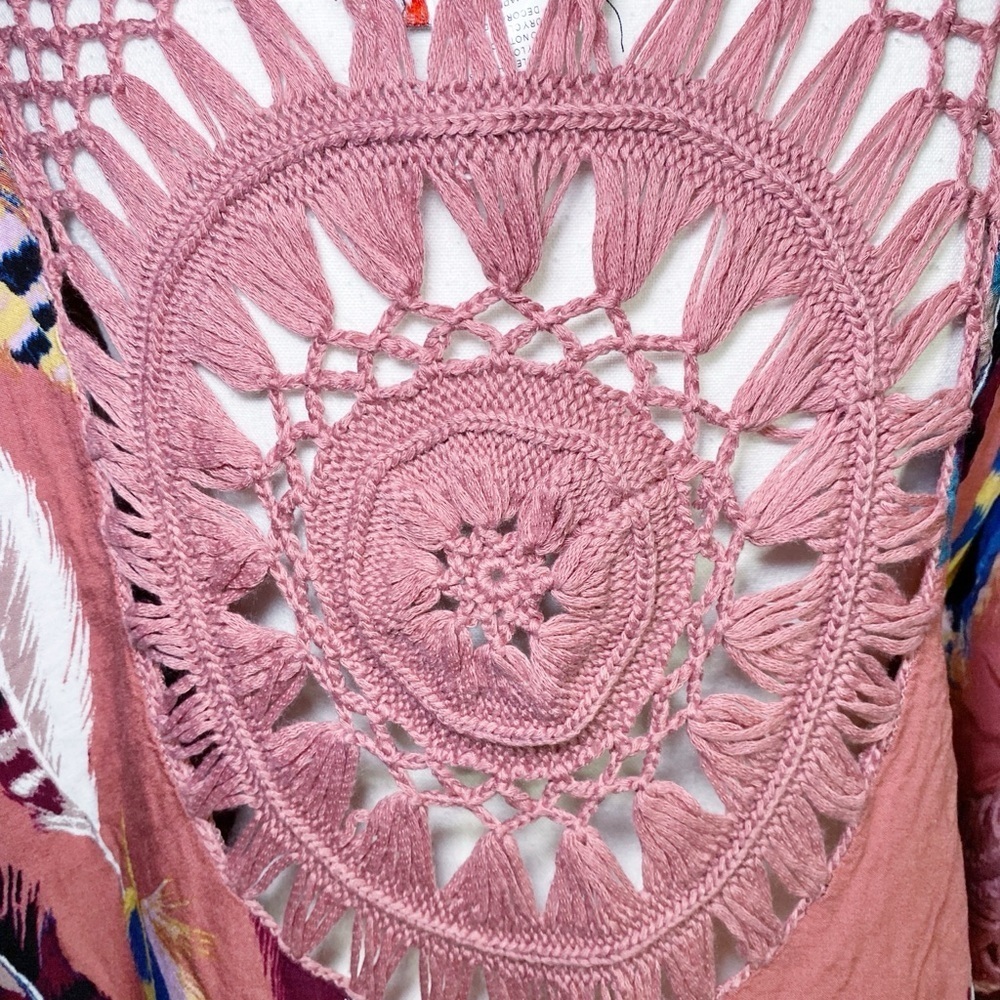 Vivid Importers of NY Vintage Feather and Lace Top - Picture 12 of 12